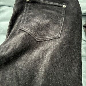 Black corduroy legging